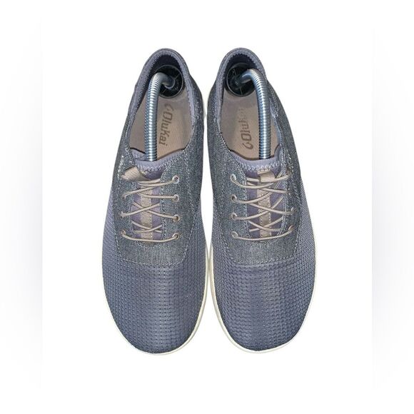 OluKai Nohea Moku Men's Boat Shoes Charcoal Gray Size 8.5 - Picture 7 of 10